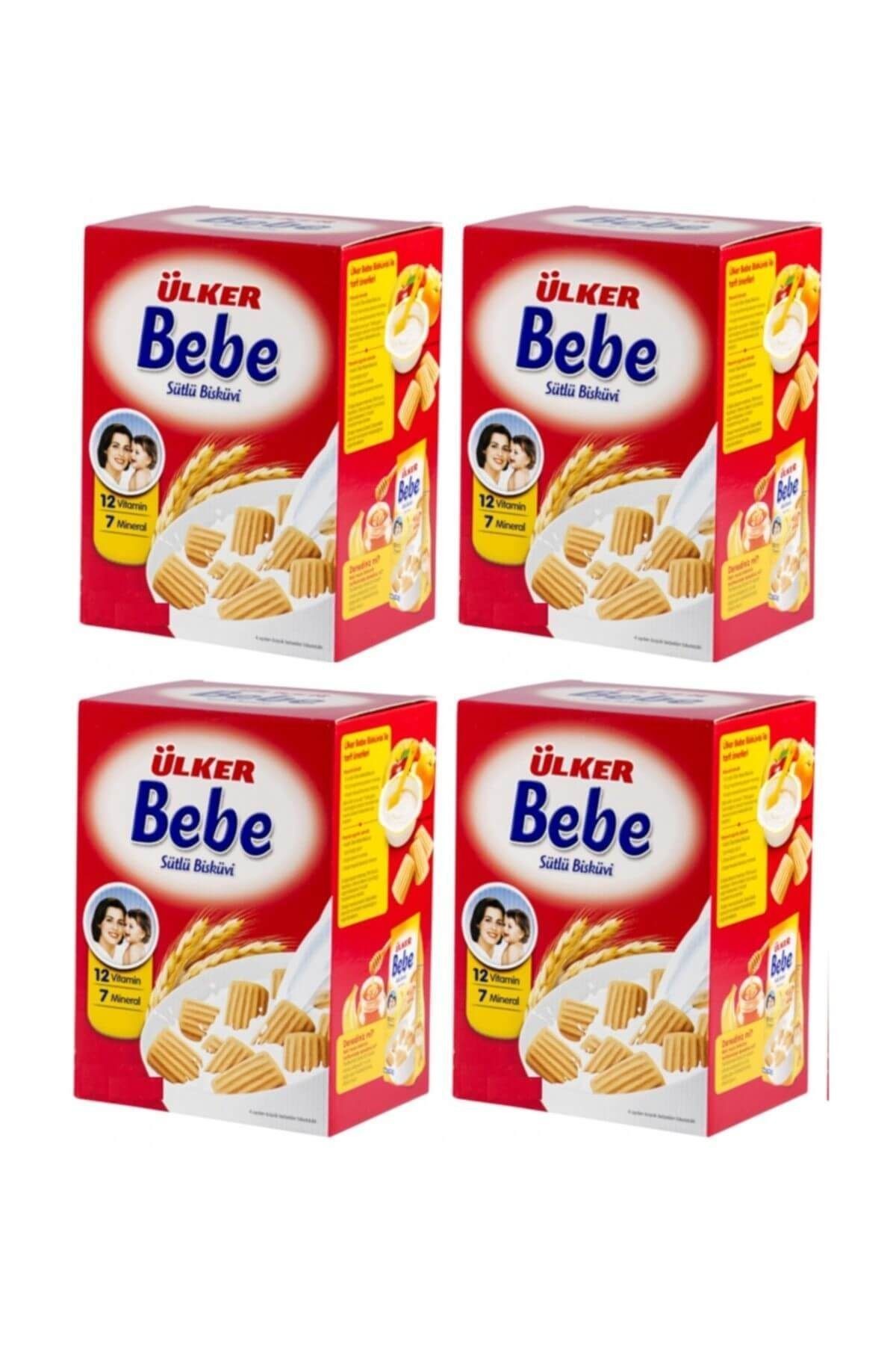 Bebek Bisküvi 3200 gr 12 Vitaminli Kutu 4'lü Set