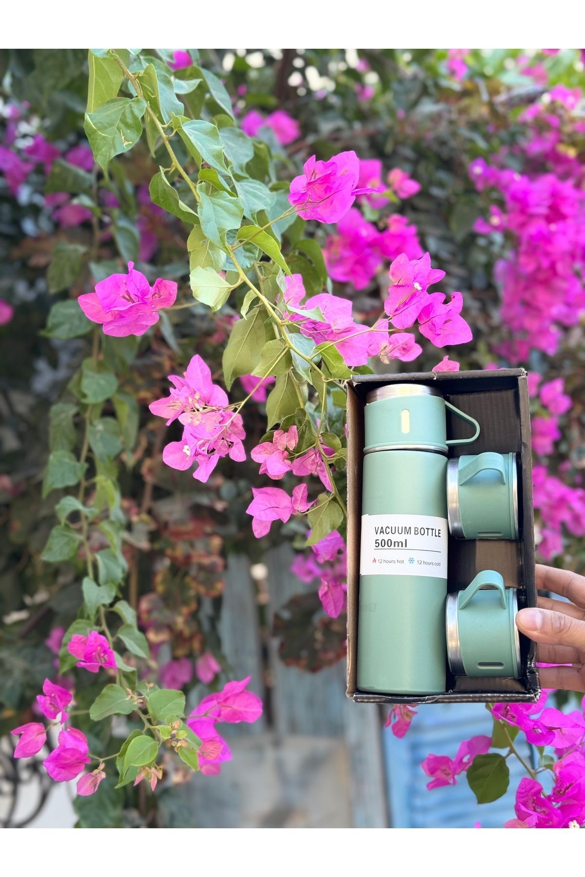 3 bardaklı 500ml  termos