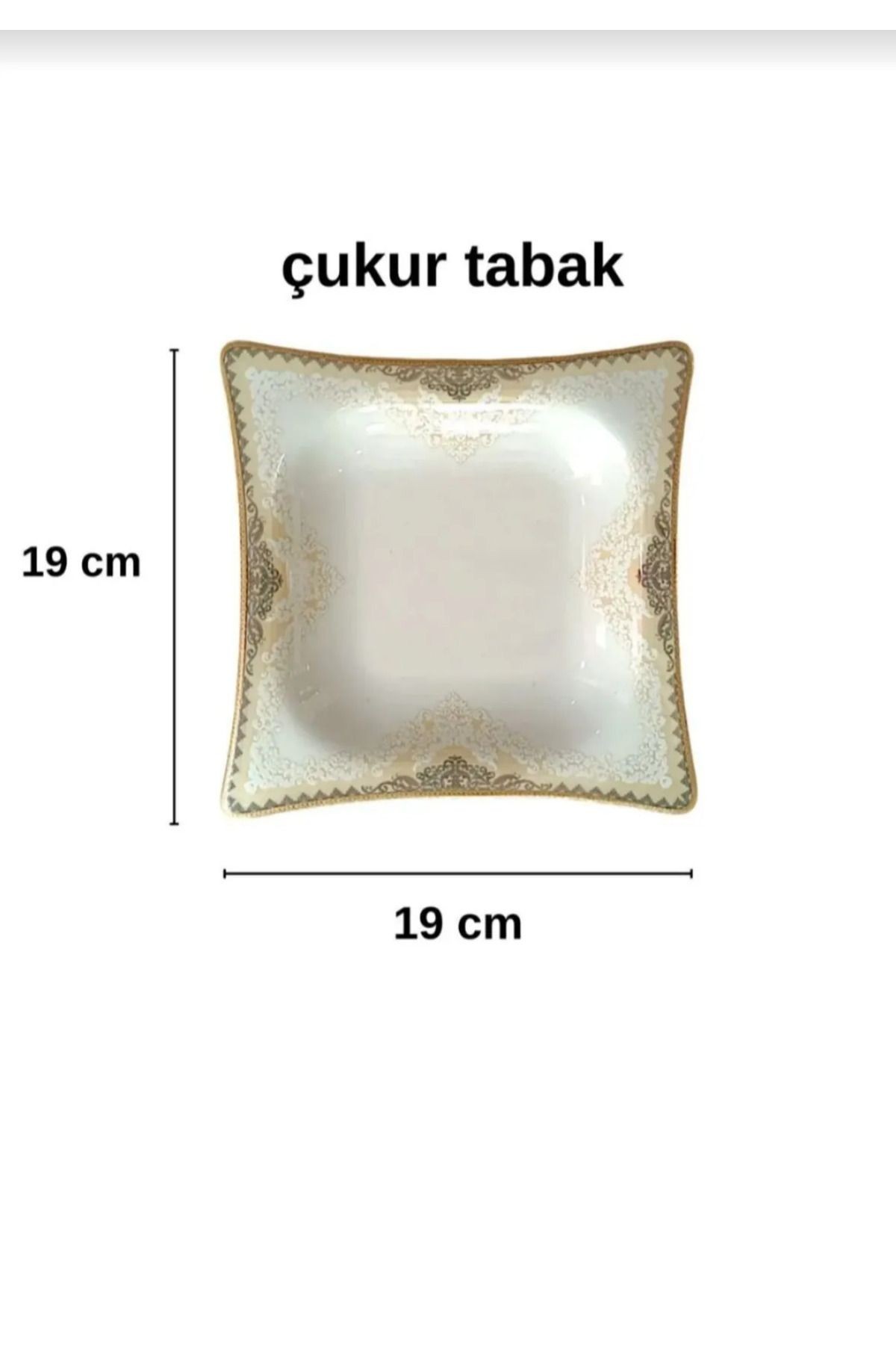 Pars Yemek Takımı 12 Kişilik 48 Parça Gold Osmanlı Desenli
