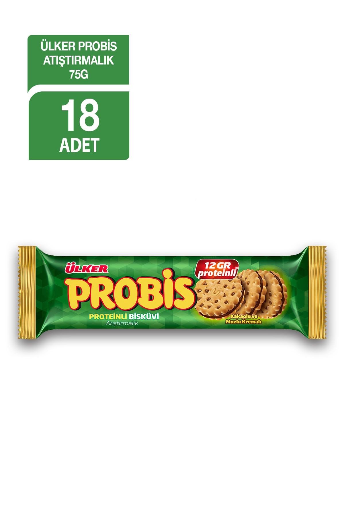 Probis Atıştırmalık Bisküvi 75 gr 18'li