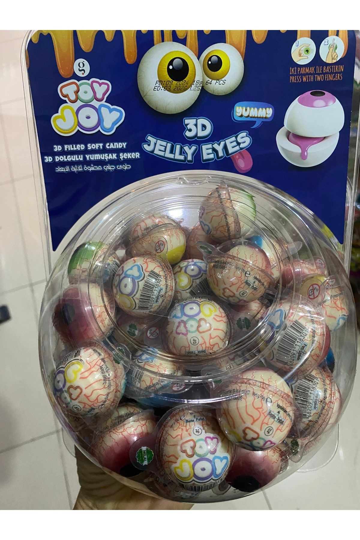 Göz Jelibon x10 Adet