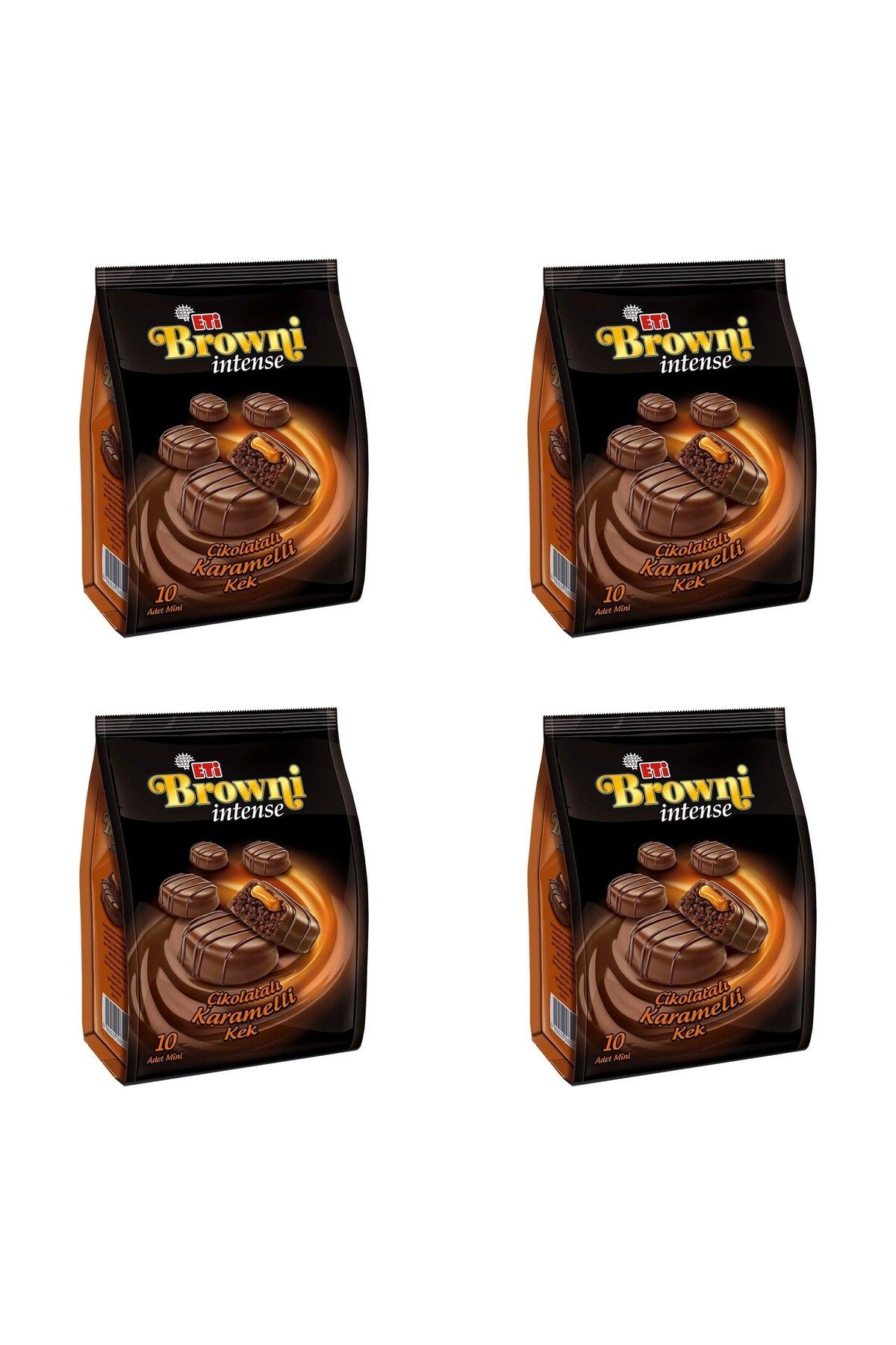 4'lü Eti Browni İntense Mini Karamelli 160 Gr.