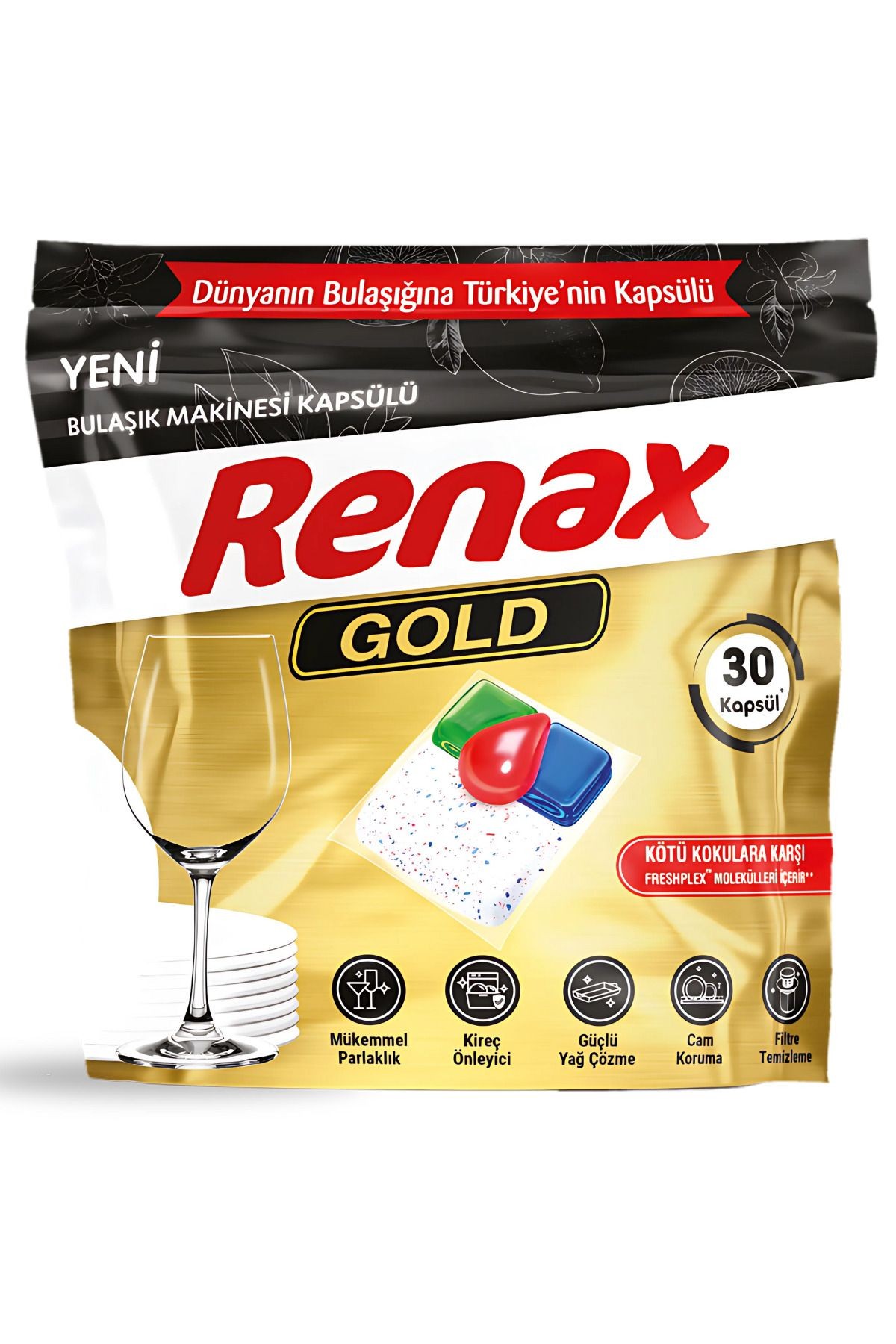 Gold Bulaşık Makinesi Kapsülü Hepsi Bir Arada 30 Lu