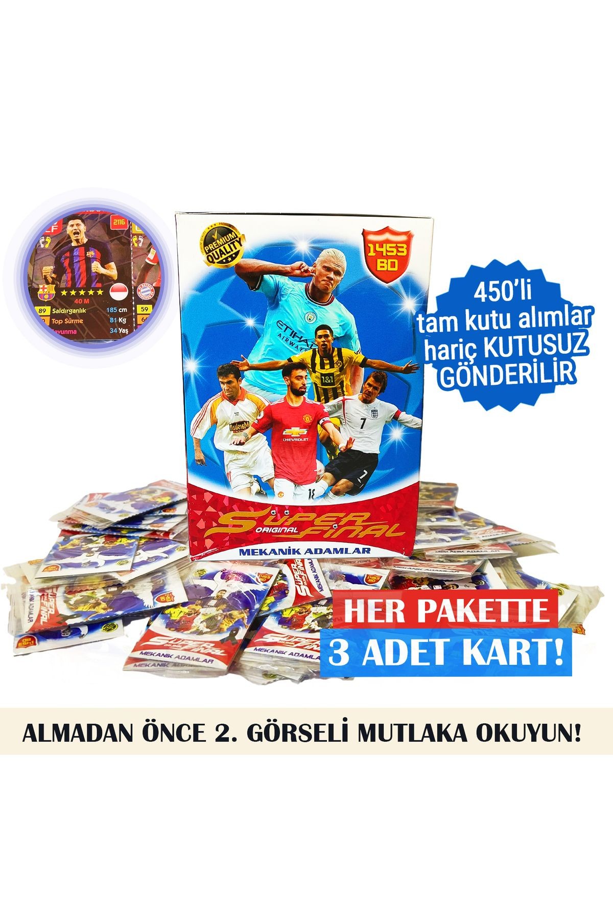 Süper Final Mekanik Adamlar 3'lü 180 Adet Kart Kutusuz 60x3=180