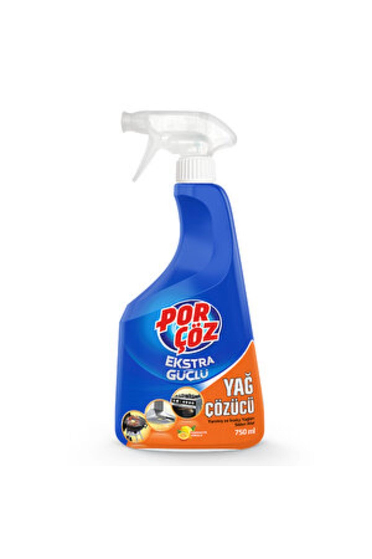 ( 5 ADET ) Porçöz Yağ Çözücü Sprey 750 ml