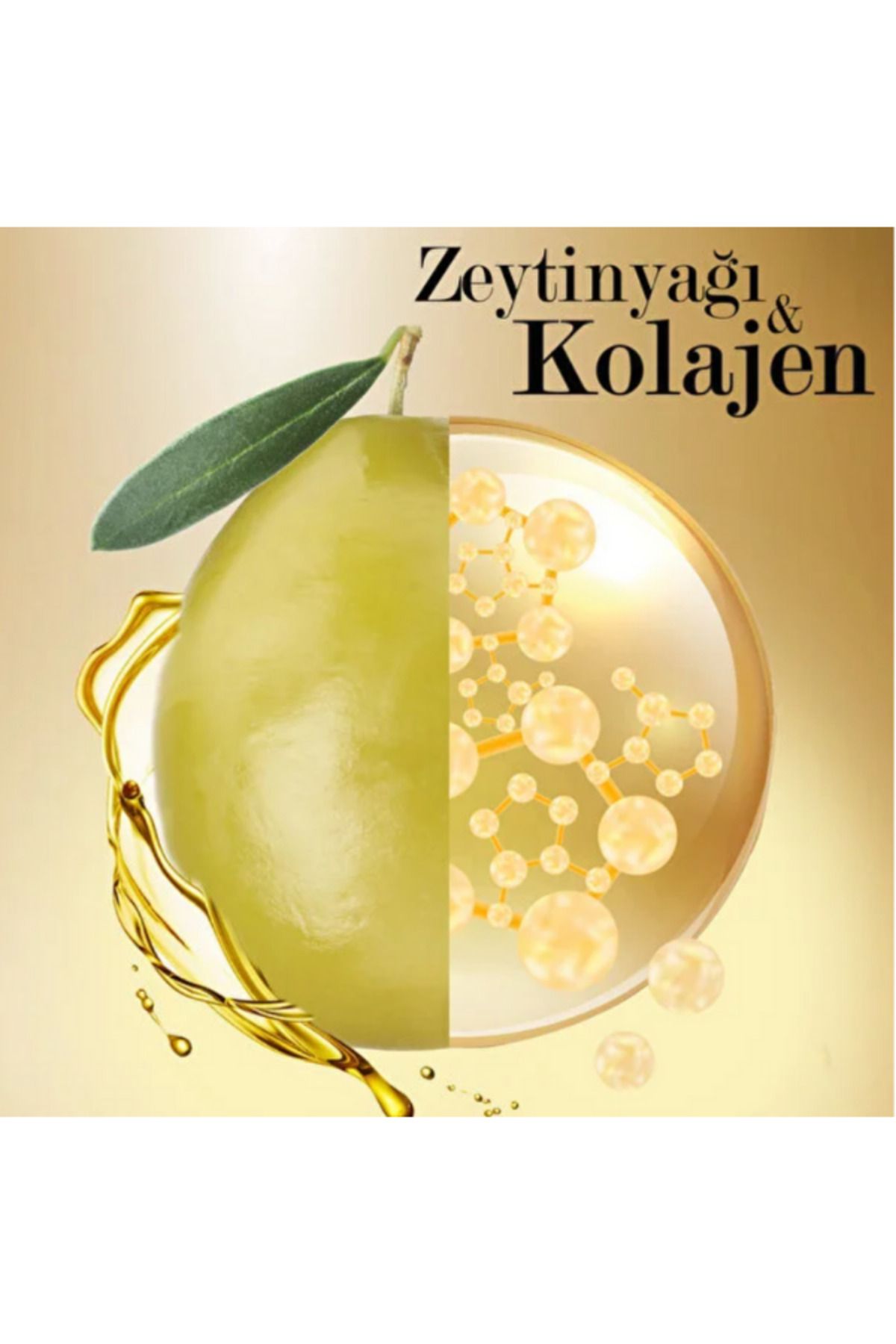 Kuru ve Normal Saçlar için Şampuan Zeytinyağı&Kolajen 700 ML 3 ADET