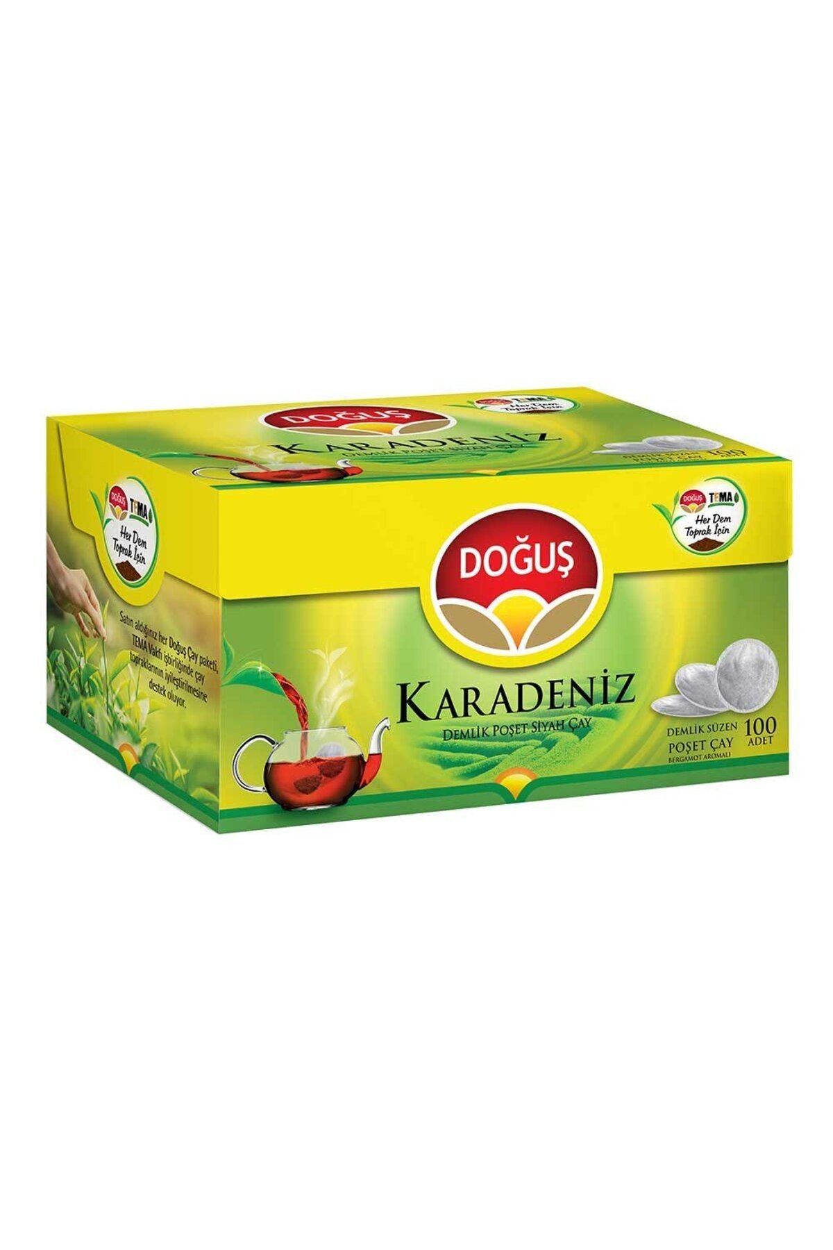 Karadeniz 3.2 gr 100’lü Bergamotlu Demlik Poşet Çay