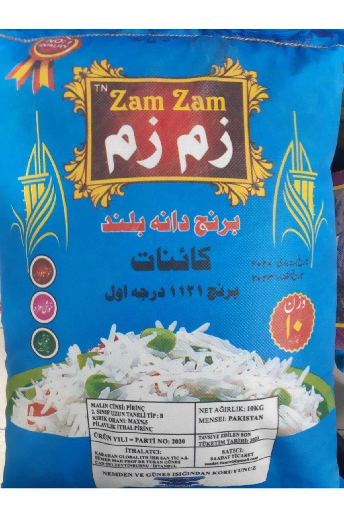 Zam Zam Basmati 1121 Pirinç 10 Kg