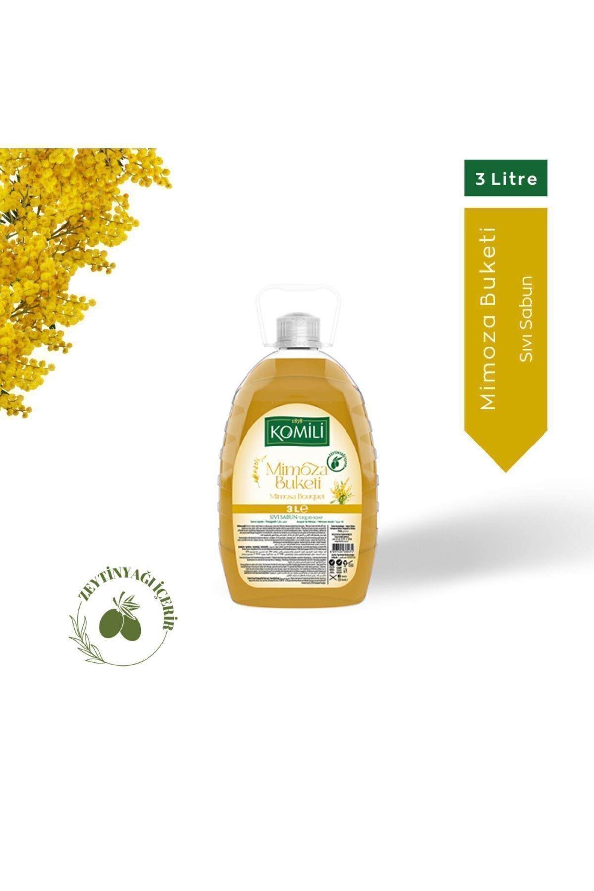 3 Litre Sıvı Sabun Mimoza Buketi Komili