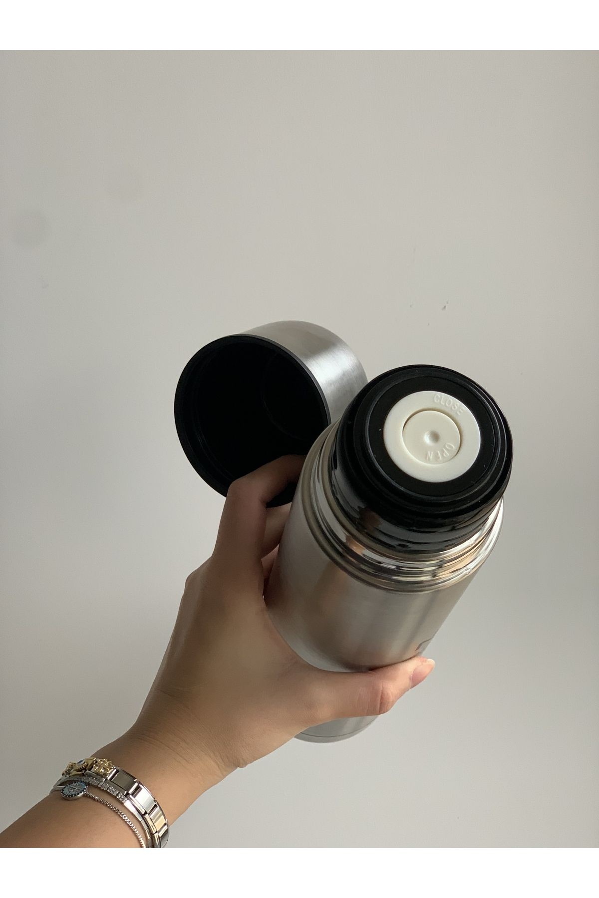 Çantalı 777 Novia 1 Litre Termos Çelik