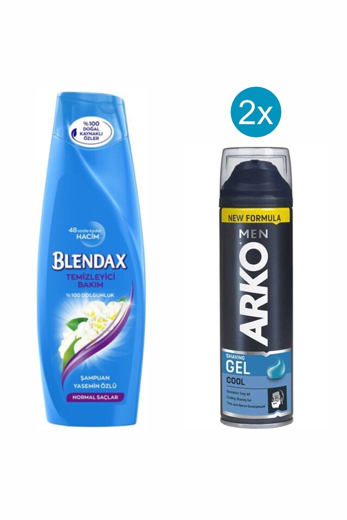 Yasemin Özlü Şampuan 360 Ml + Arko Men Cool Tıraş Jeli 200 Ml 2 Adet