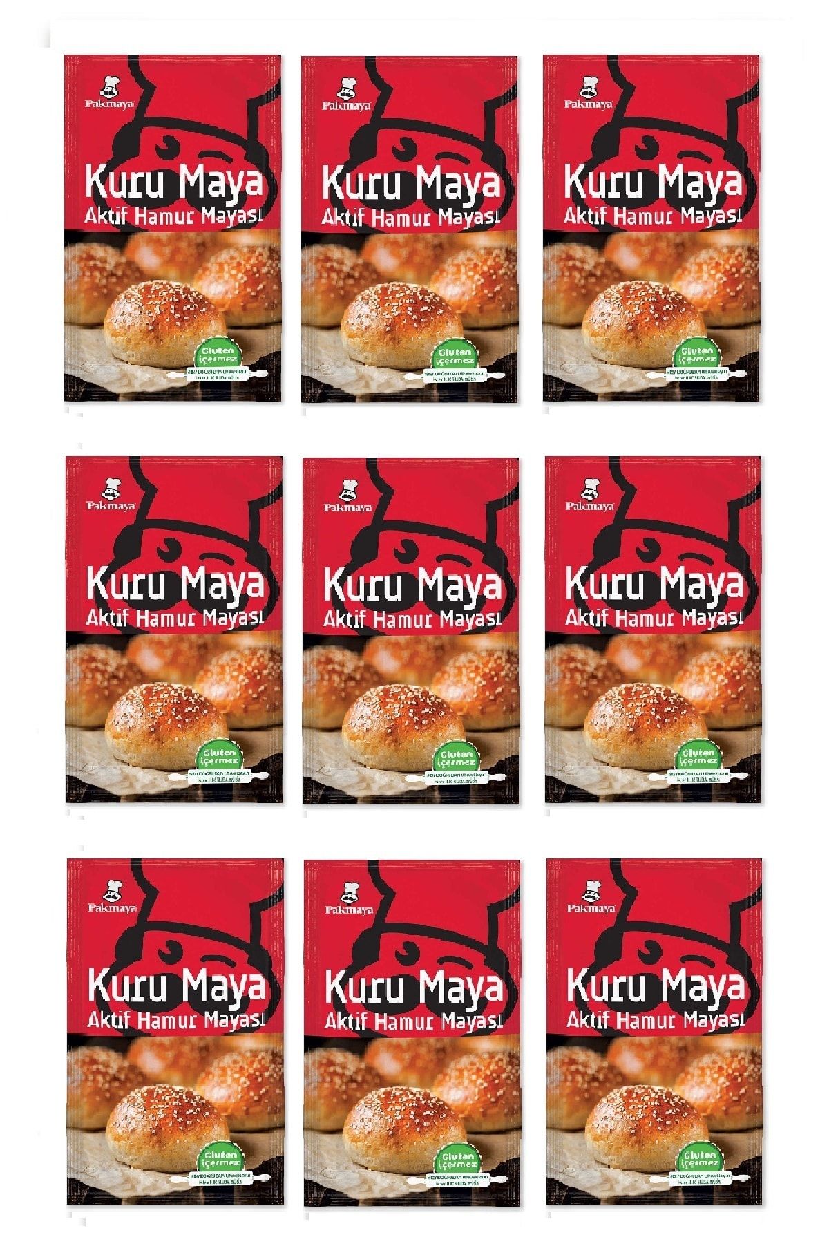 Kuru Maya 100 gr x 9 Adet