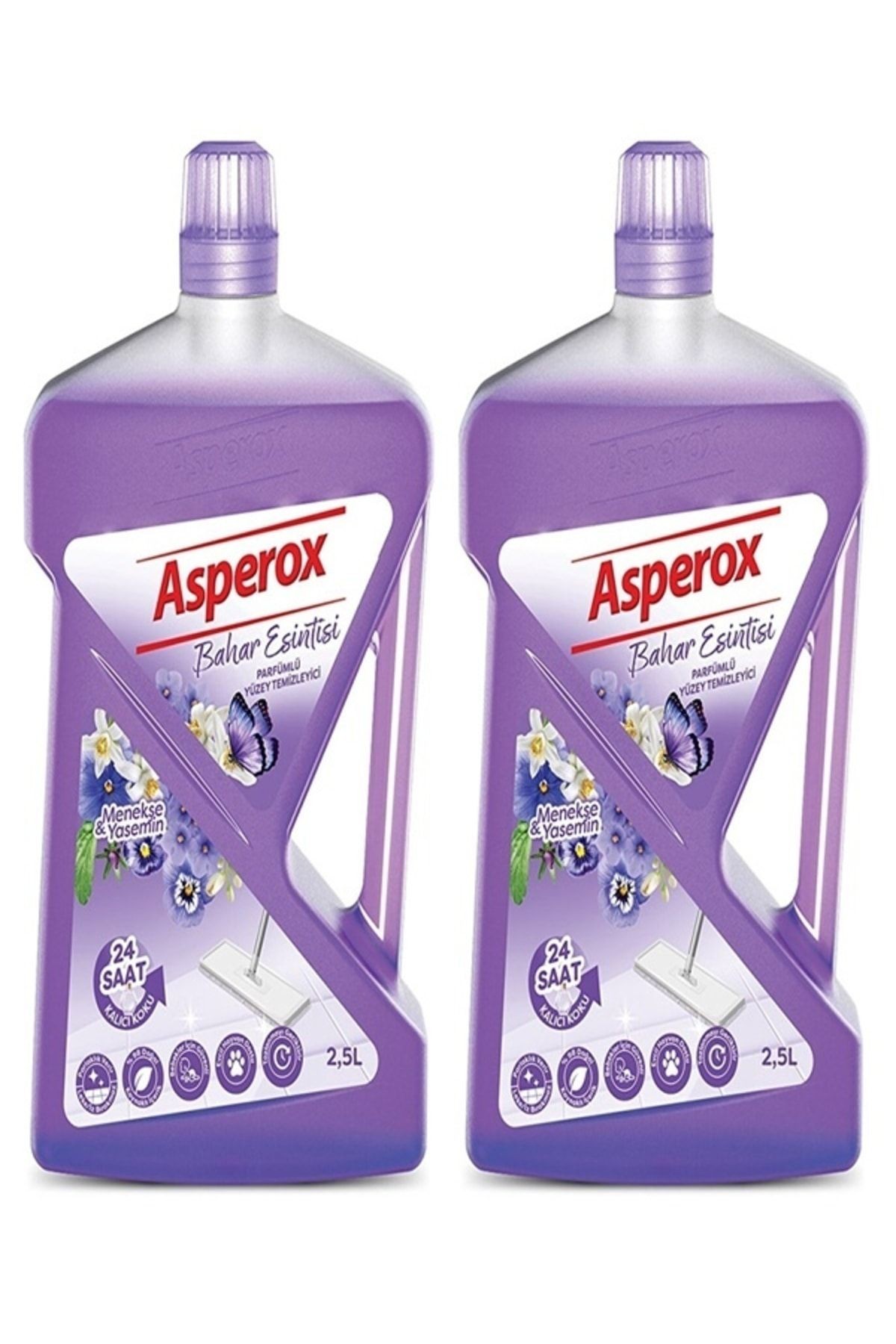 Yüzey Temizleyici Menekşe & Yasemin 2,5 Litre X 2 Li Ekonomik Paket
