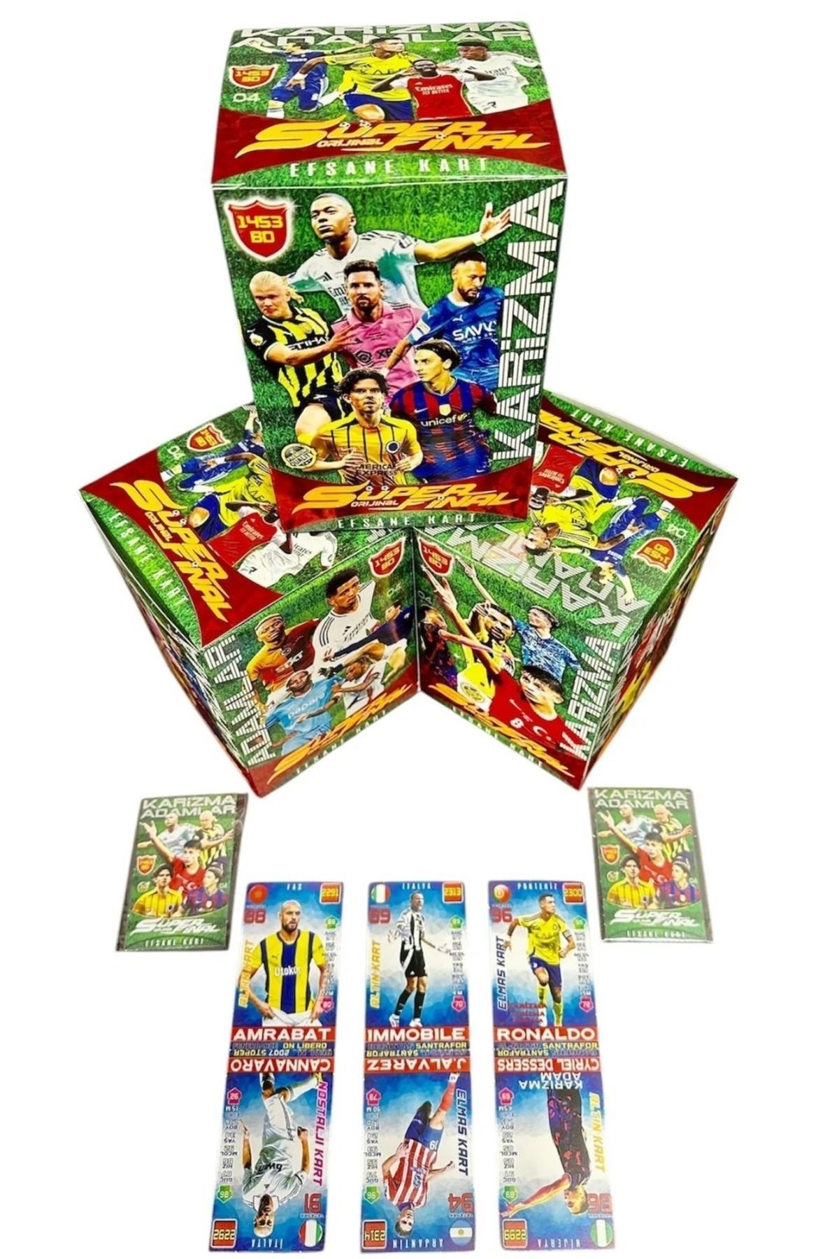 Mekanik Adamlar Süper 150 Paket 450 Adet Kutusuz Yeni Sezon Sporcu Futbolcu Oyuncu Kartları