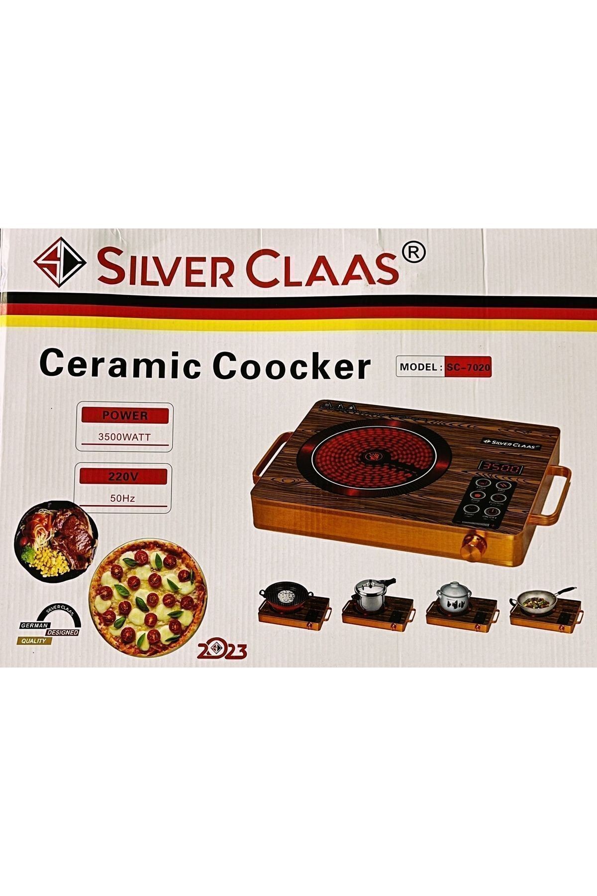 Ailpu Silver Class Profesyonel 3500w Dokumatik Elektrikli Lazer Indüksiyon Ocak Genel Pişirici