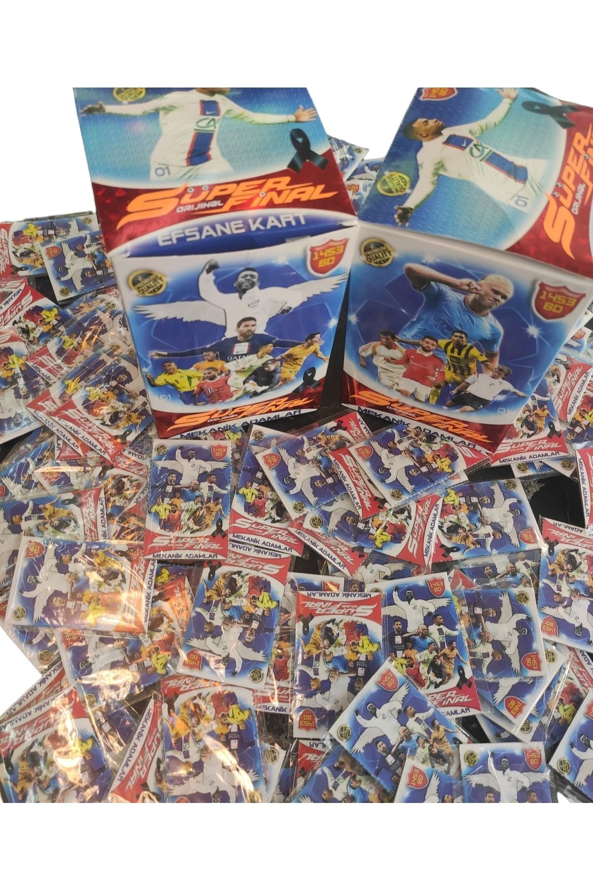 Süper Final Mekanik Adamlar Son Sezon Futbolcu Kartları 50 Paket (150 Kart) Kutusuz Gelecek.