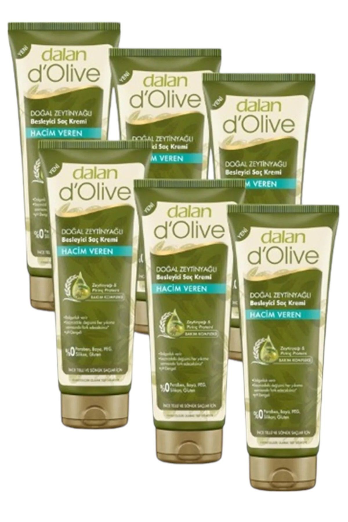 d'Olive Hacim Veren Saç Kremi 200ml 6 Adet