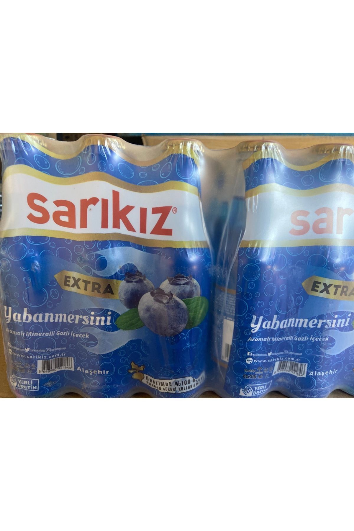 Sarıkız Estra YabanMersini Soda 24 adet Koli
