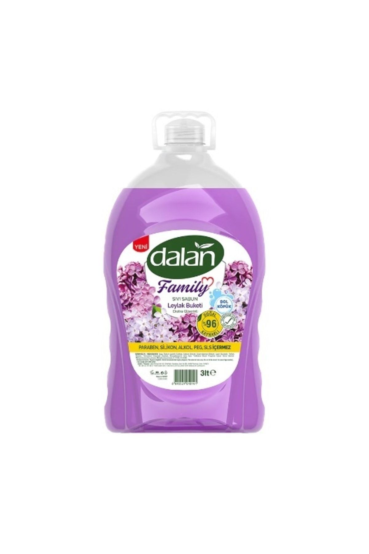 Dalan Sıvı Sabun Leylak 3 Lt X 4 Adet