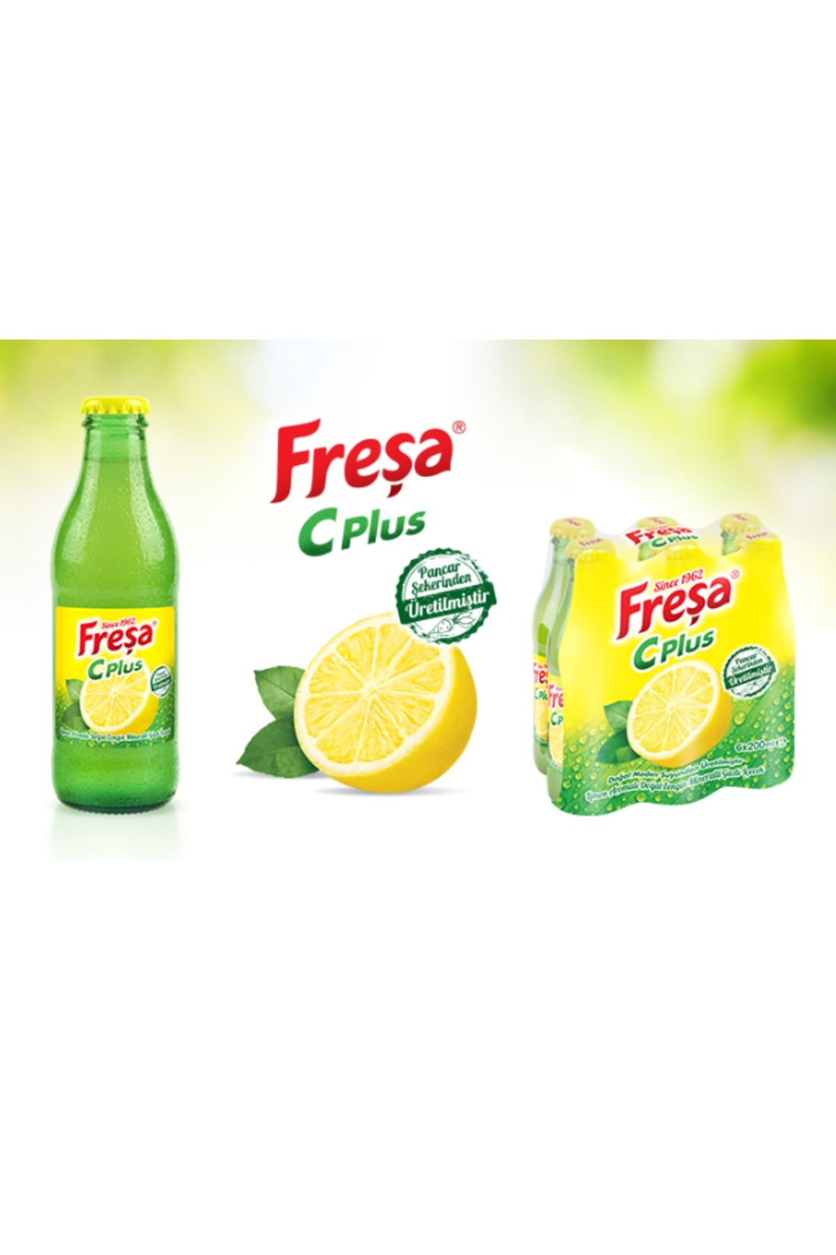 Freşa C Plus Limon Aromalı Maden Suyu 200 Ml X 24 Adet