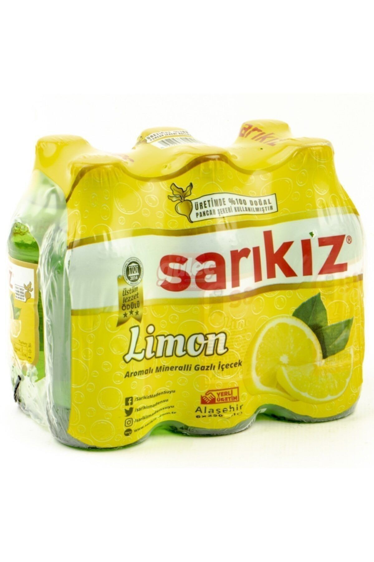 Limon Aromalı Soda 250 ml x 24 Adet