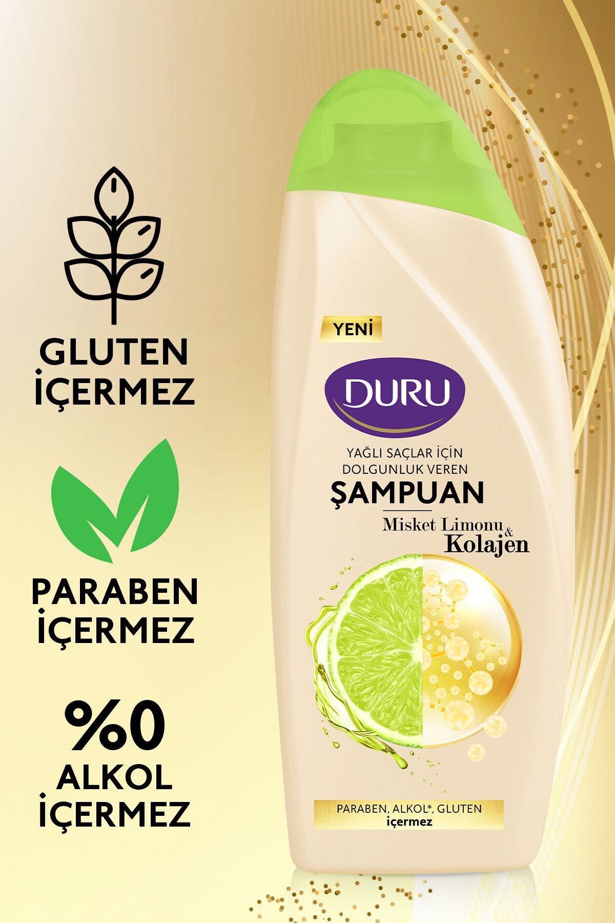 Misket Limonu&Kolajen Yağlı Saçlar için Şampuan 3x500 ml
