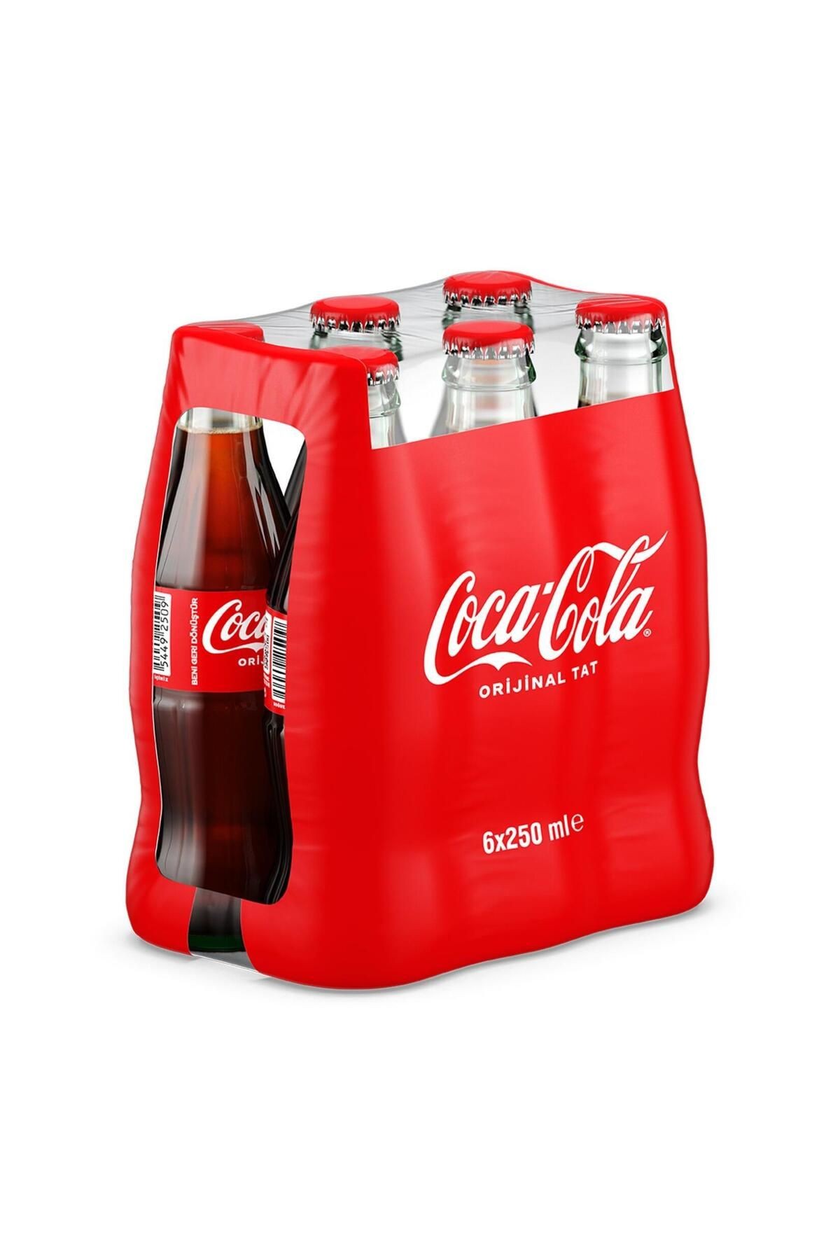 Coca Cola Kola Orijinal Tat Cam 200 Ml X 6 Adet
