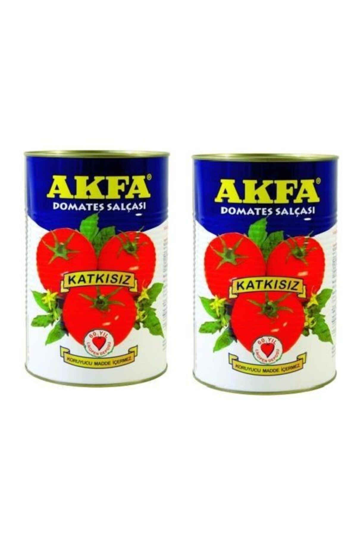 Domates Salçası Katkısız Teneke 2 Adet X 4300 Gram