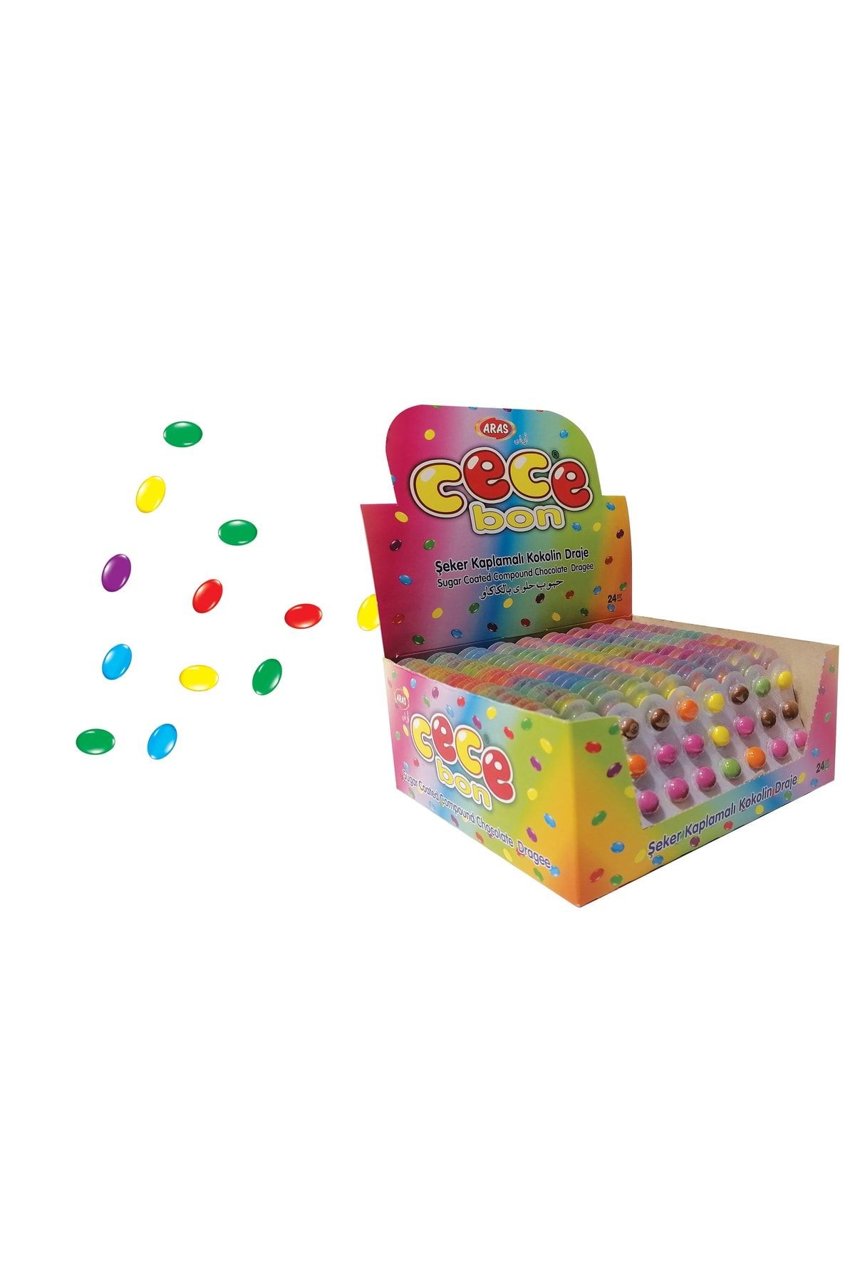 Toy Joy Cecebon Blister 22gr Şeker Kap. Kokolin Draje - 24 Adet