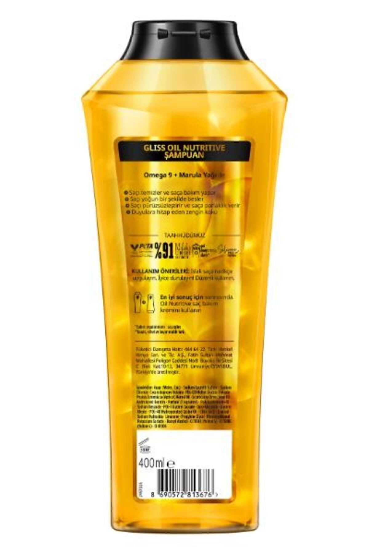 Oil Nutritive Şampuan 400ml x 6'lı Set