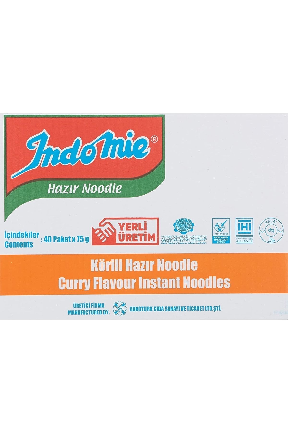 Paket Körili Noodle 75gr Koli 40&#39;lı