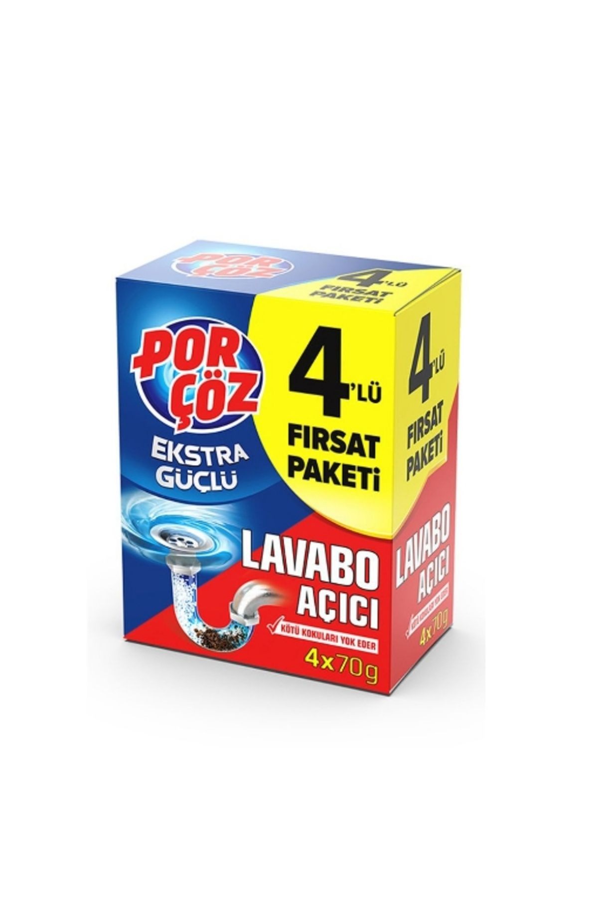 2'li Porçöz Lavabo Açıcı 4x50 Gr. Granül