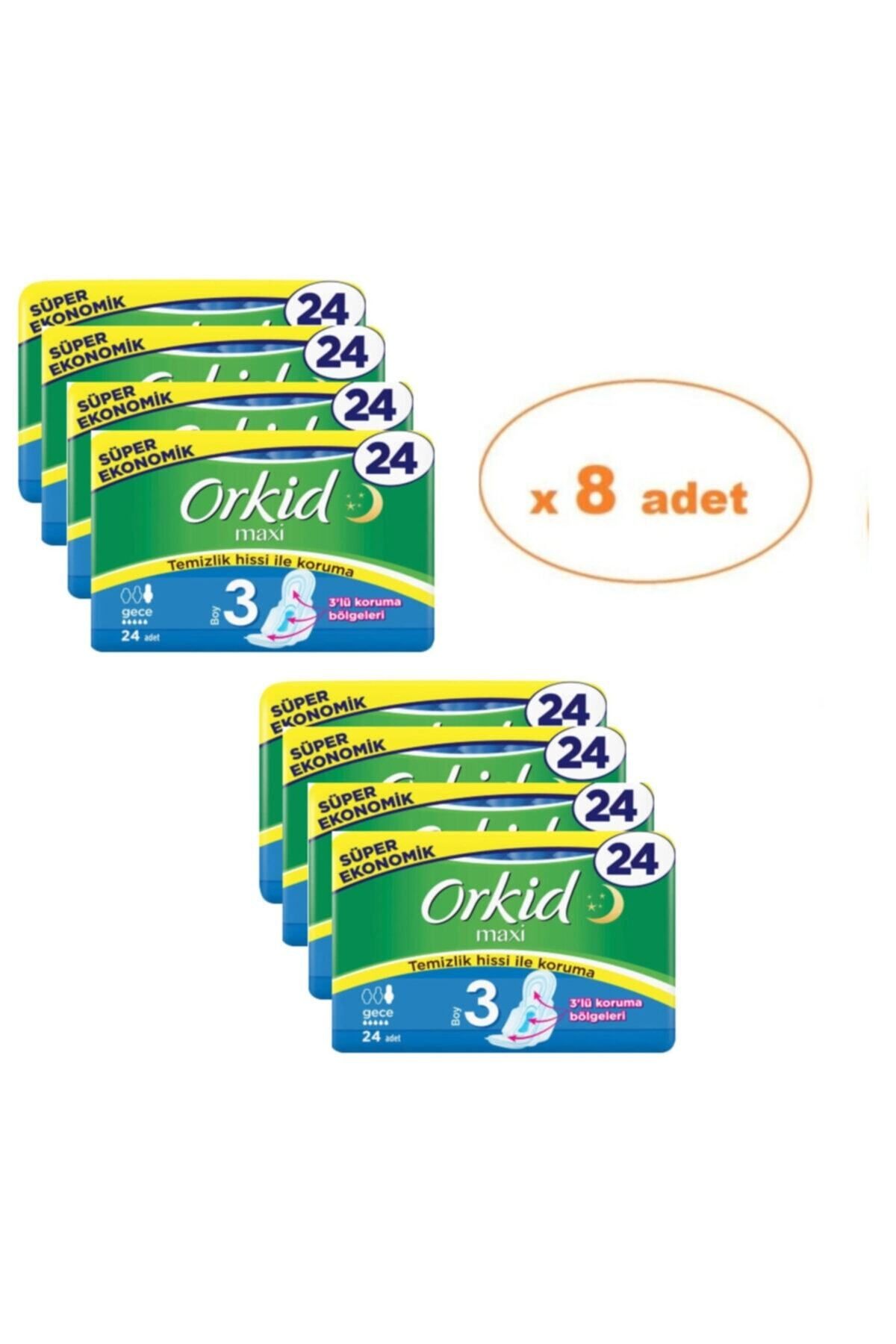 Maxi 4'lü Gece 24 Adet X 8 Adet
