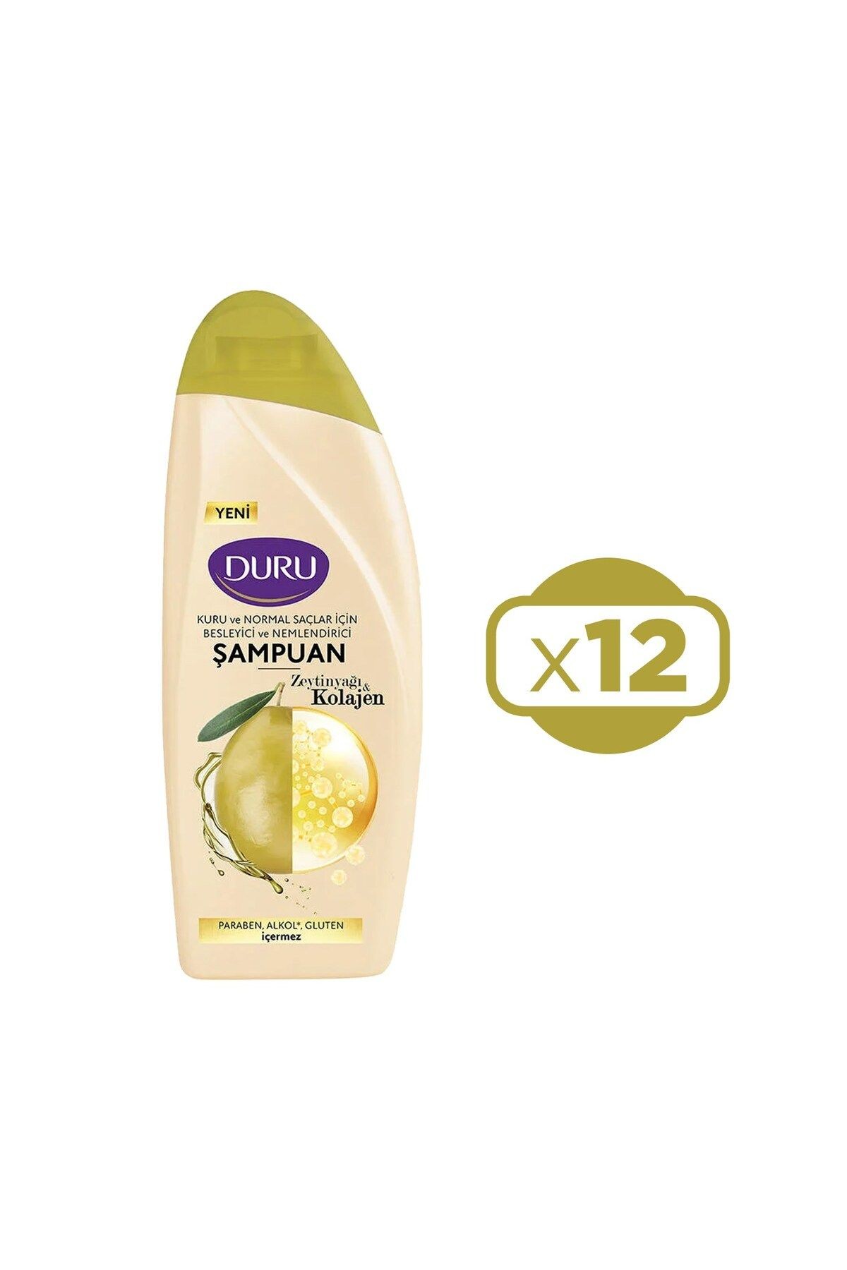 Zeytinyağı&Kolajen Kuru ve Normal Saçlar için Şampuan 12x500 ML