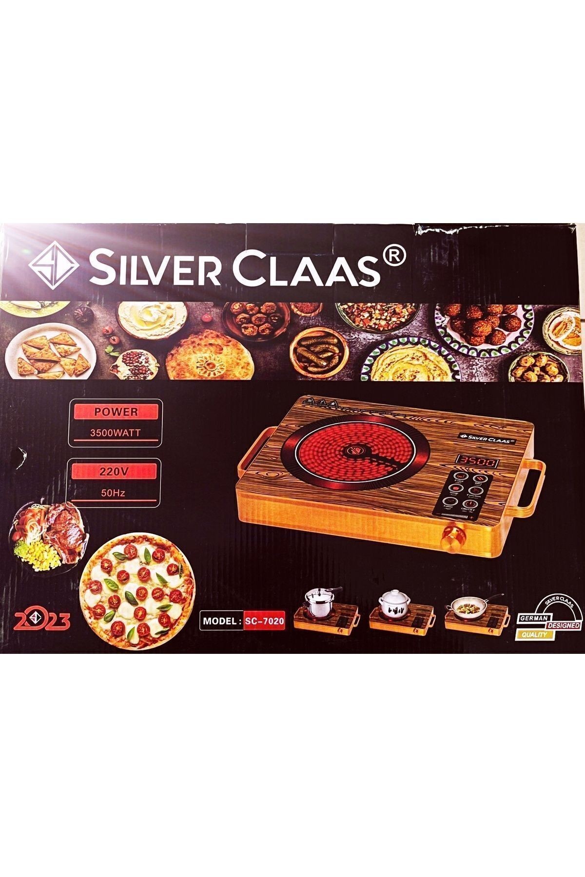Ailpu Silver Class Profesyonel 3500w Dokumatik Elektrikli Lazer Indüksiyon Ocak Genel Pişirici