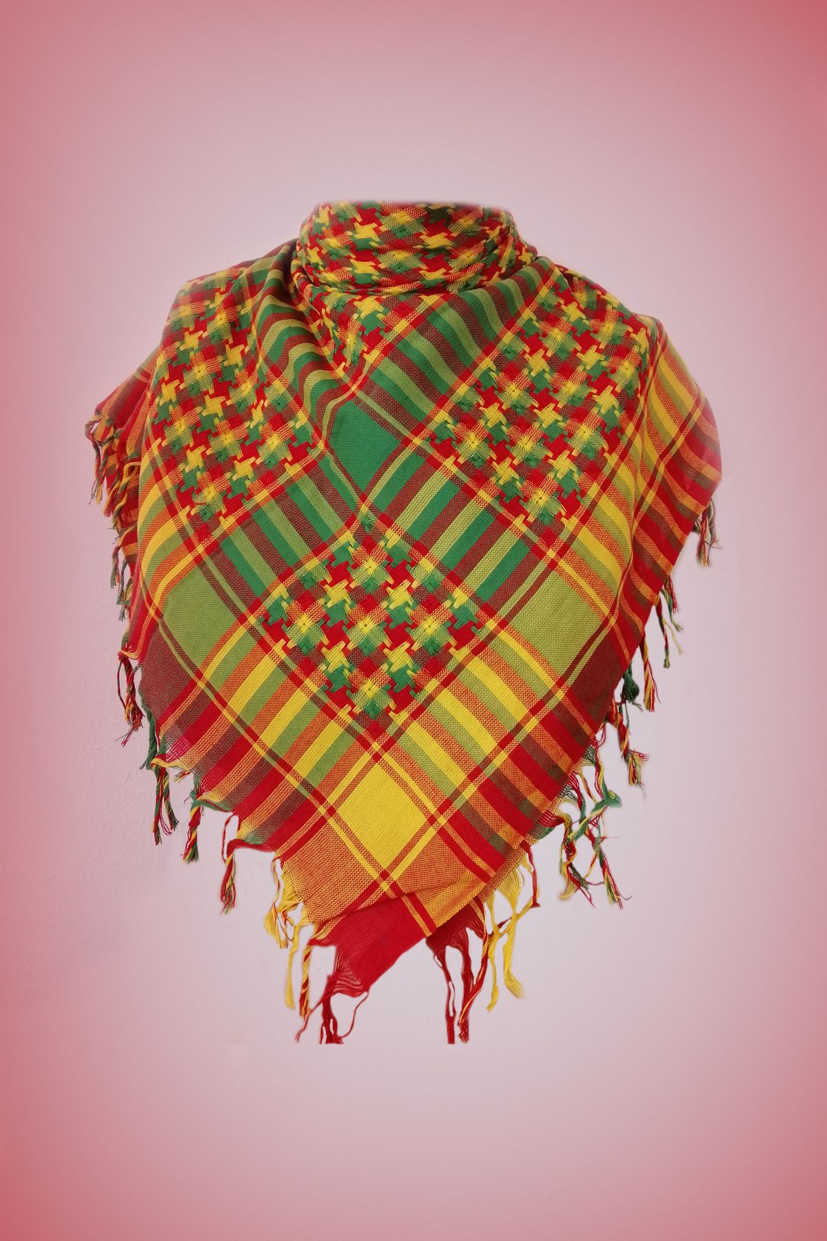 Nevruz Puşi, Poşu, Kefiye Şal Yeşil Kırmızı Sarı 1 Tane