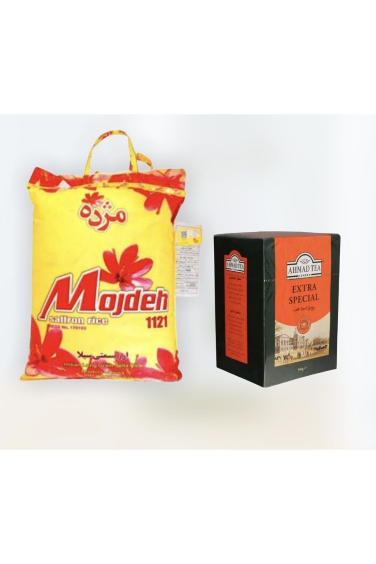 Mojdeh Safran Aromalı Pirinç 5 Kg - Spesial 500 G Dökme Çay 2 Li Set