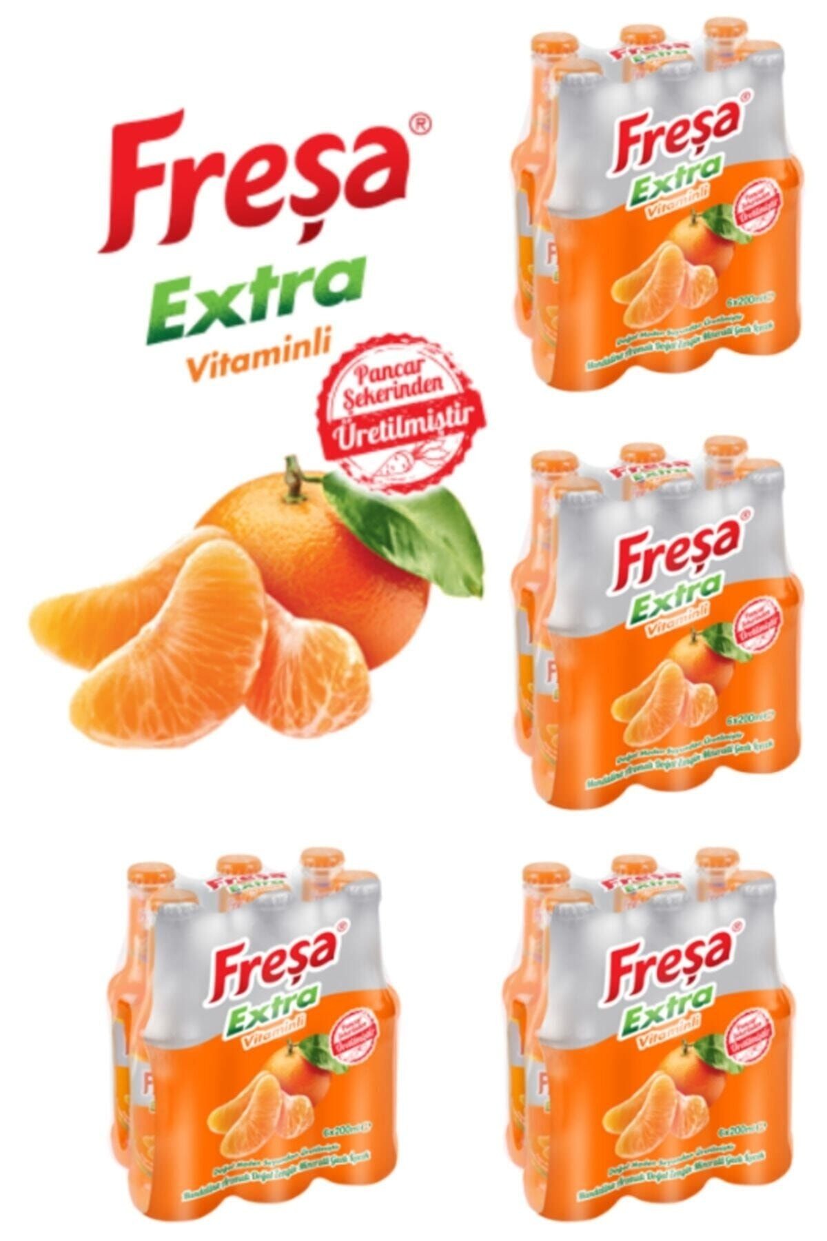 Extra Mandalina Aromalı Vitaminli Madensuyu Koli 24 X 200 ml