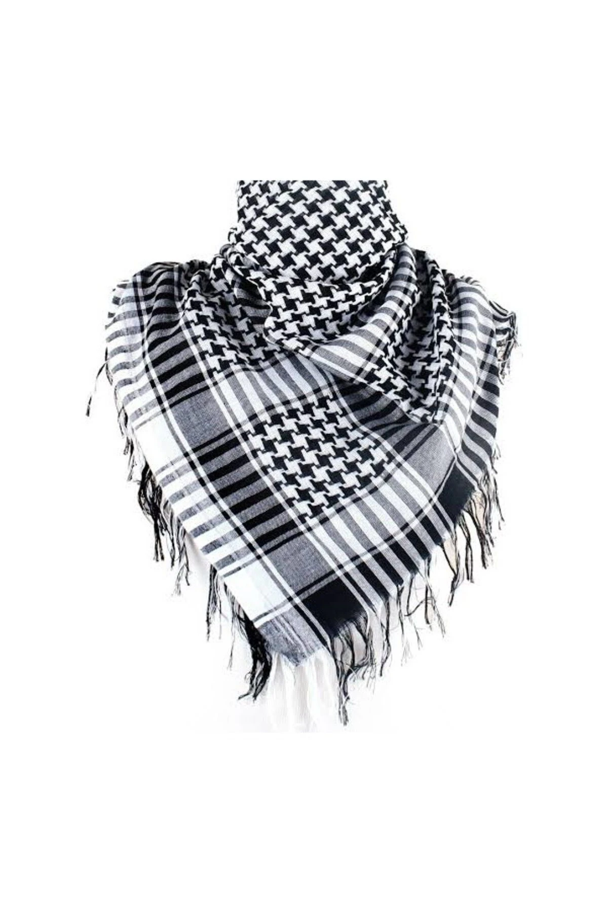 Unisex Süper Şal Urfa Hatırası 100 cm X 100 cm Günlük Kullanım Puşi Şal