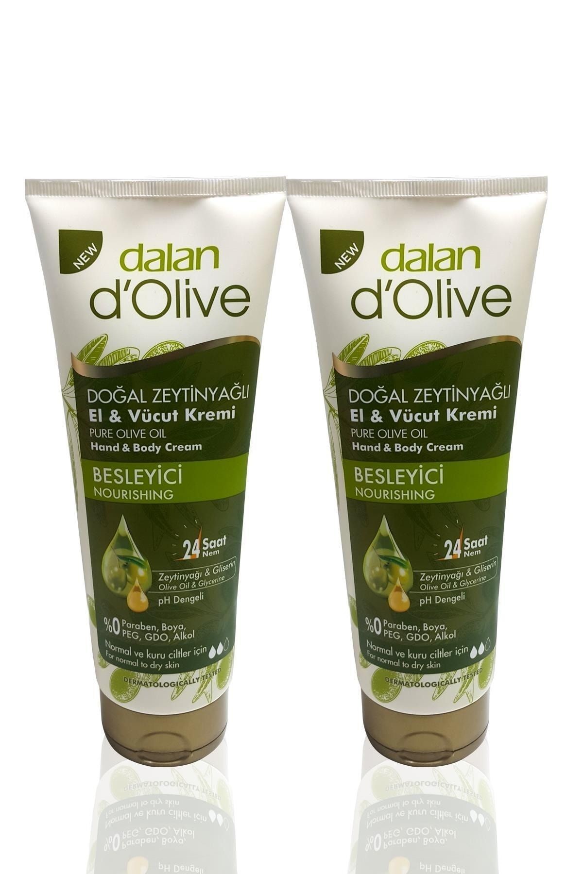 D'olive Zeytinyağlı Nemlendirici El & Vücut Kremi 250ml 2 Adet