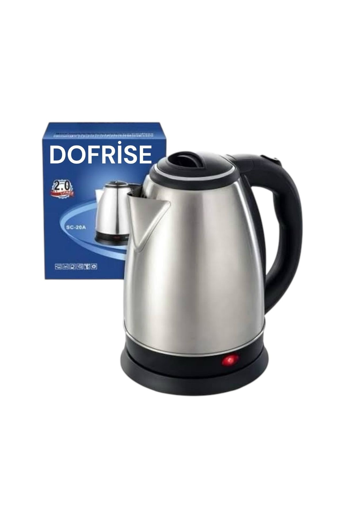 2 - Litre Paslanmaz Çelik Su Isıtıcısı Kettle (SC-20A)