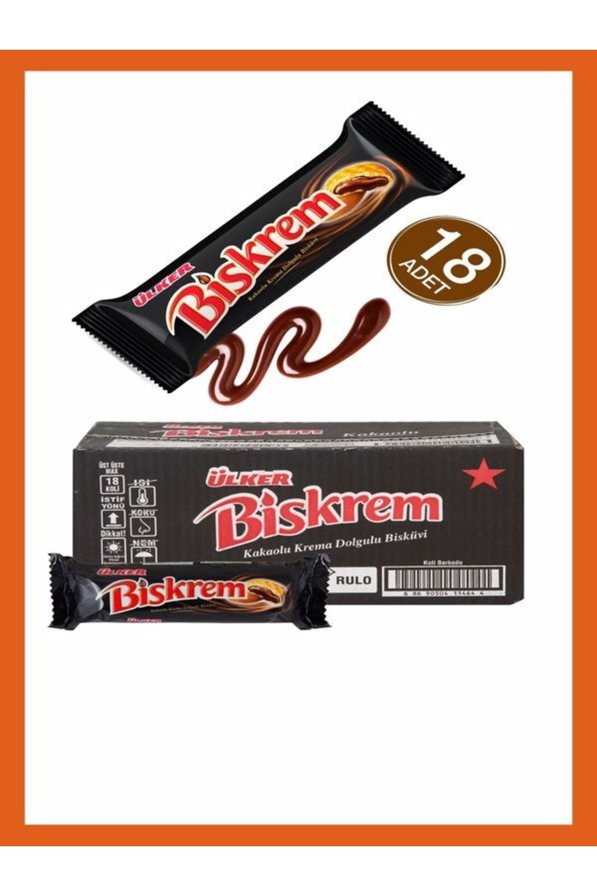 Biskrem Çikolatalı Bisküvi 18 Adet 100gr (1 KUTU)