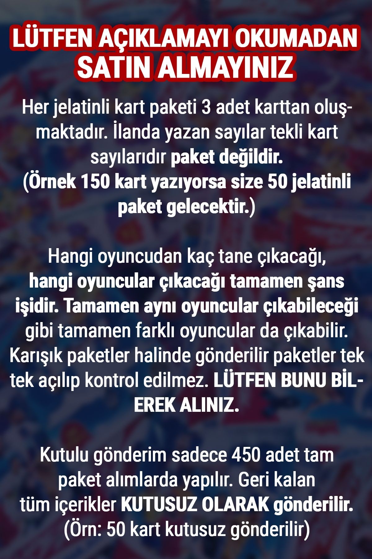 2024 Futbolcu Kartları Mekanik Adamlar Futbolcu Kartları Yeni Sezon 100 Paket 300 Kart 3"lü Kutusuz