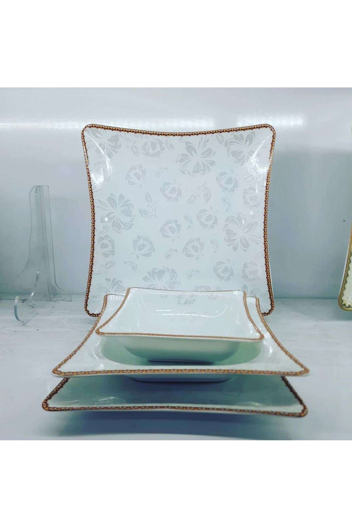 Pars 6 Kişilik 31 Parça Gold Desenli Yemek Takımı