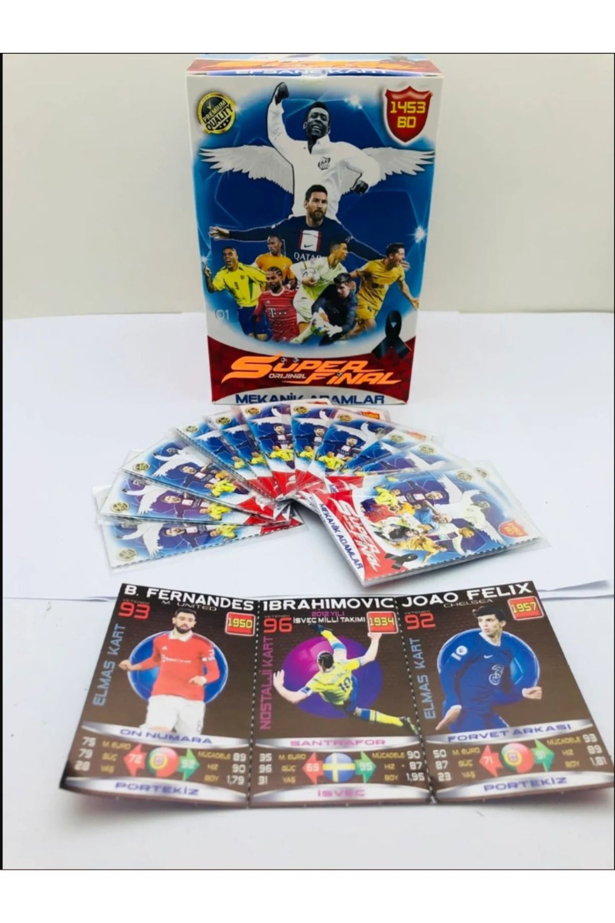 Mekanik Adamlar Süper 150 Paket 450 Adet Kutusuz Yeni Sezon Sporcu Futbolcu Oyuncu Kartları