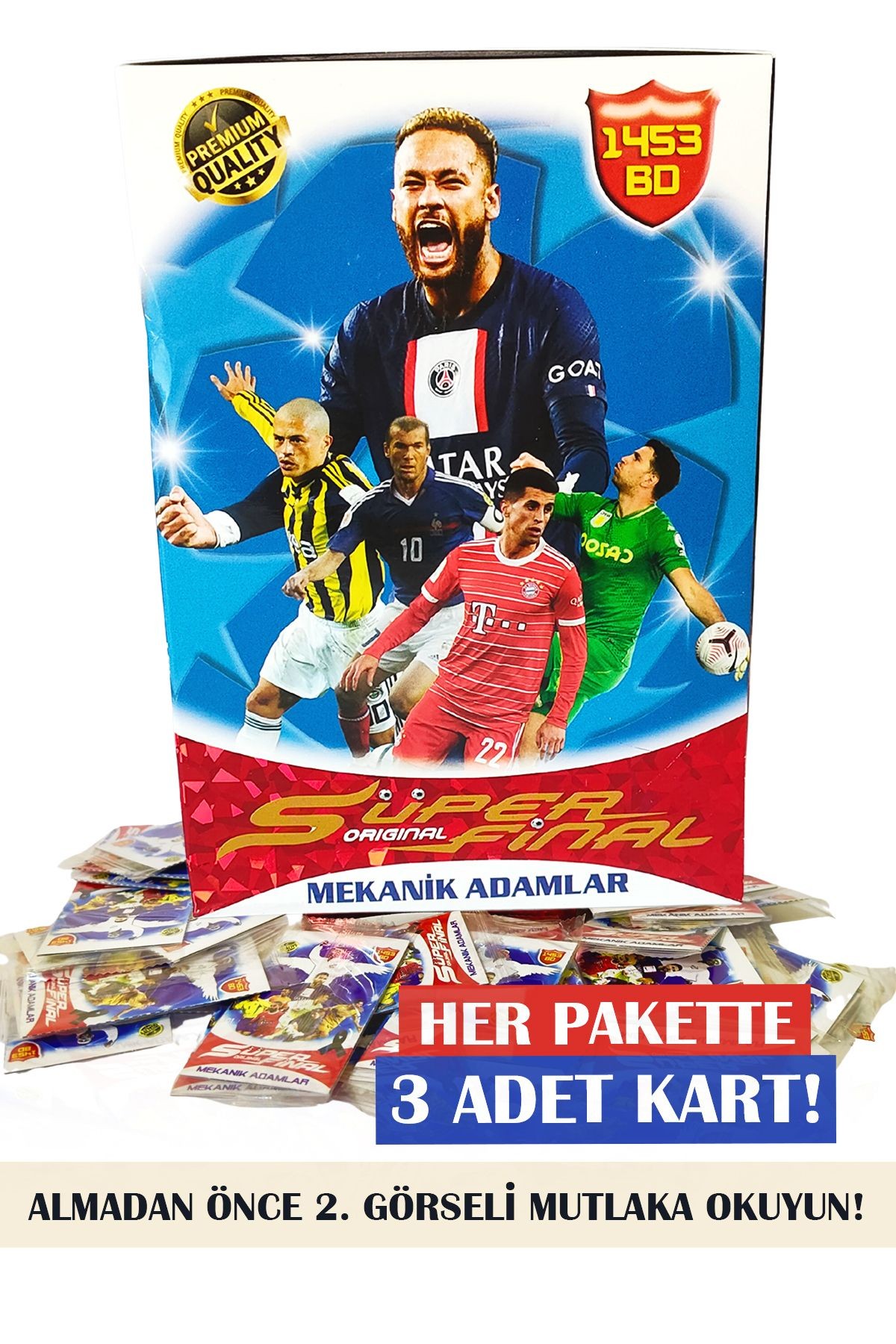 Süper Final 60 Adet (20 Paket Her Pakette 3 Adet) Kart Futbolcu Kartı Sporcu Kartı Oyuncu Kartı