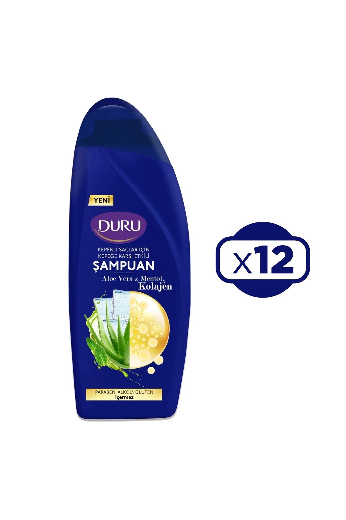 Aloe Vera&mentol&kolajen Kepeğe Karşı Etkili Şampuan 12 x 500 Ml