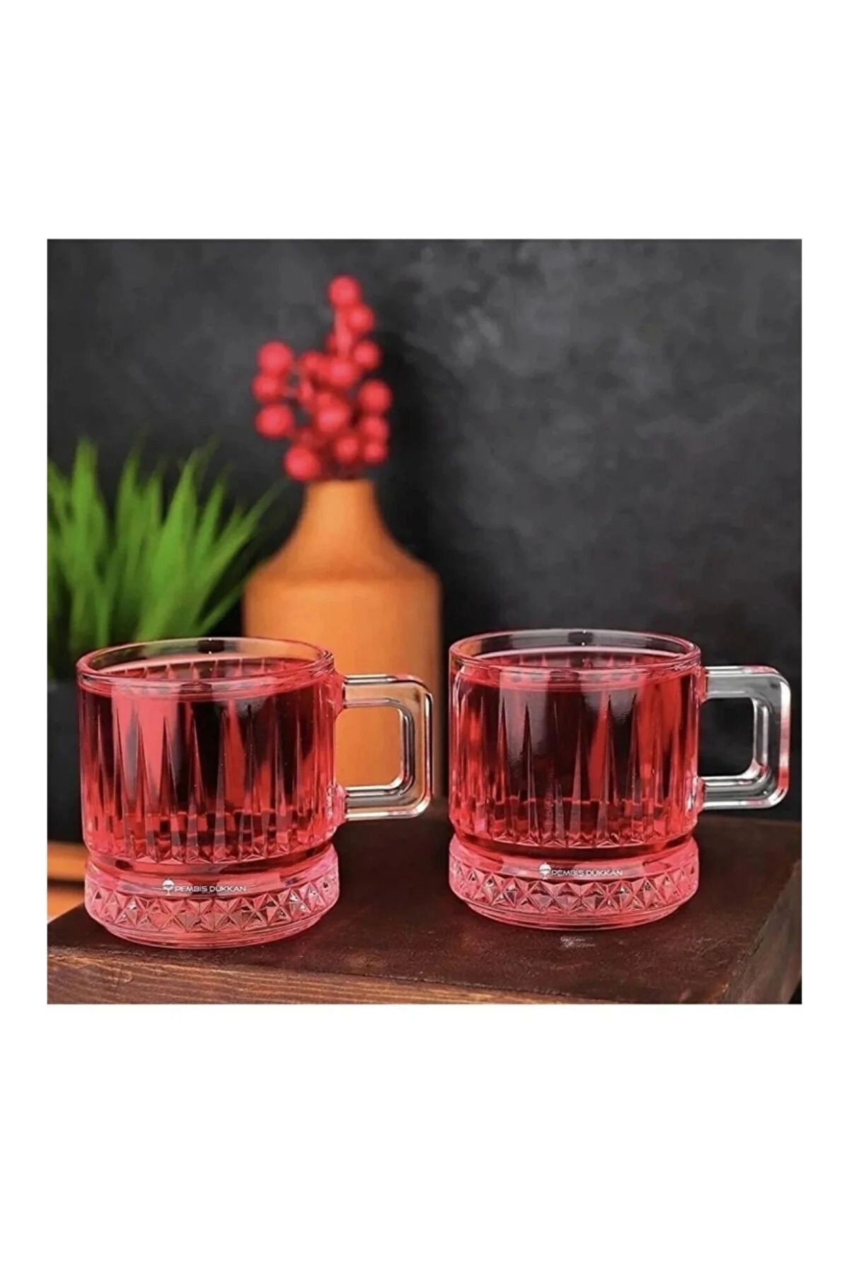 Elysia Çay Ve Kahve Kupası 195 Cc Kulplu Bardak 6 Adet Orjin. Kutulu