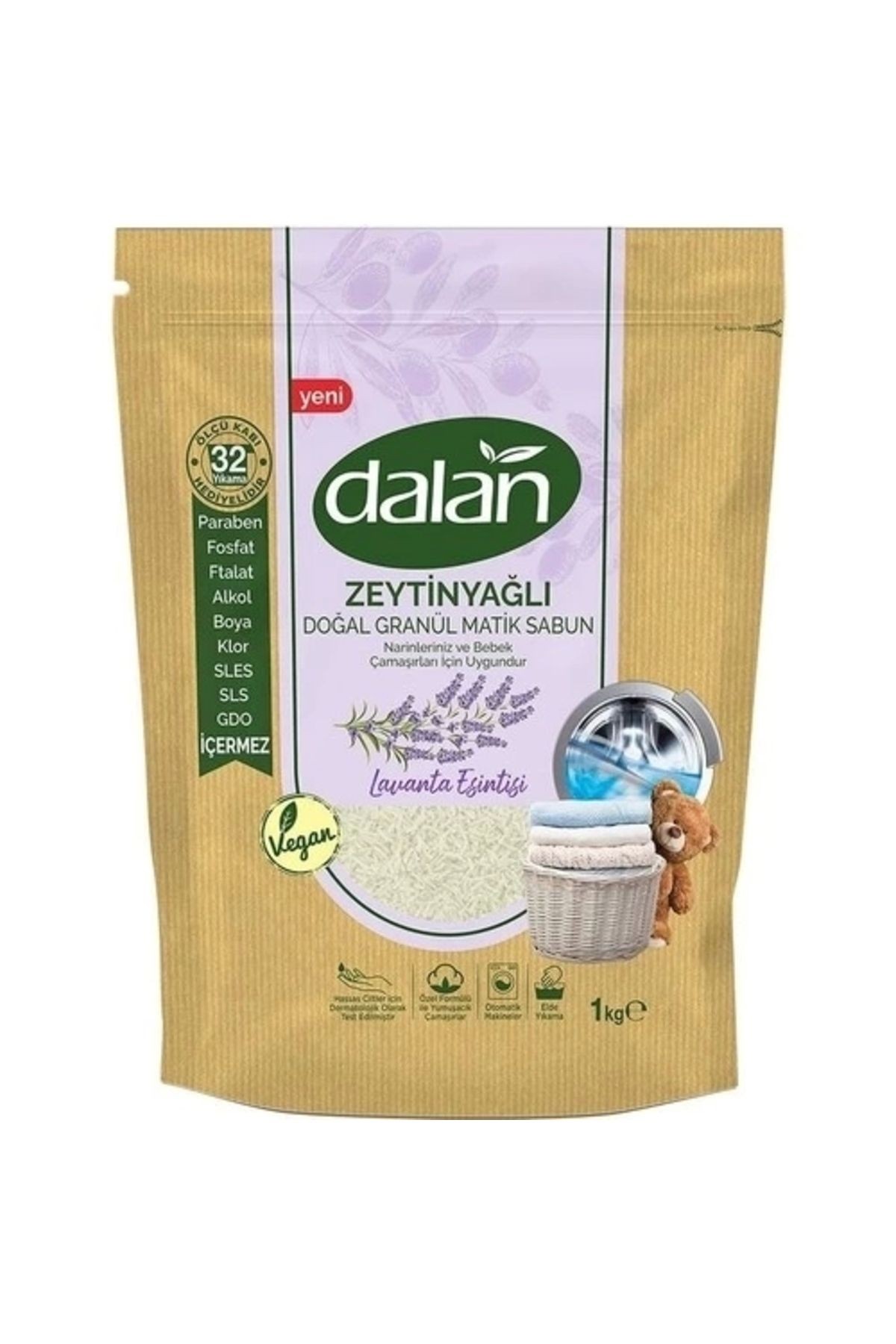 Zeytinyağlı Doğal Granül Matik Sabun Lavanta Esintisi 1000 Gr