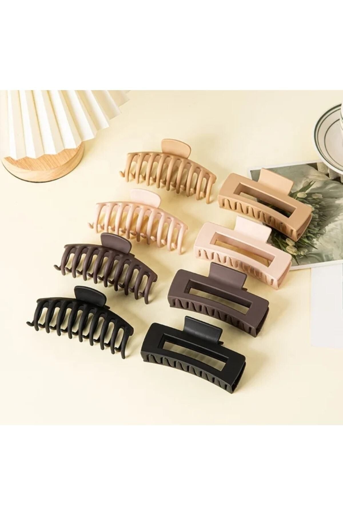 Kadın Ikili Model 8lı Mandal Toka Set